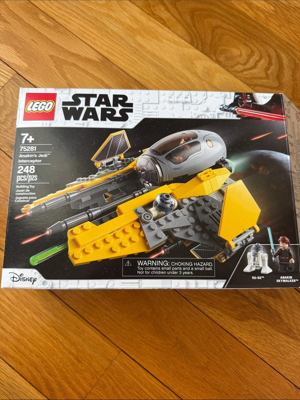 LEGO Yellow and Gray Star Wars Anakin's Jedi Interceptor Set